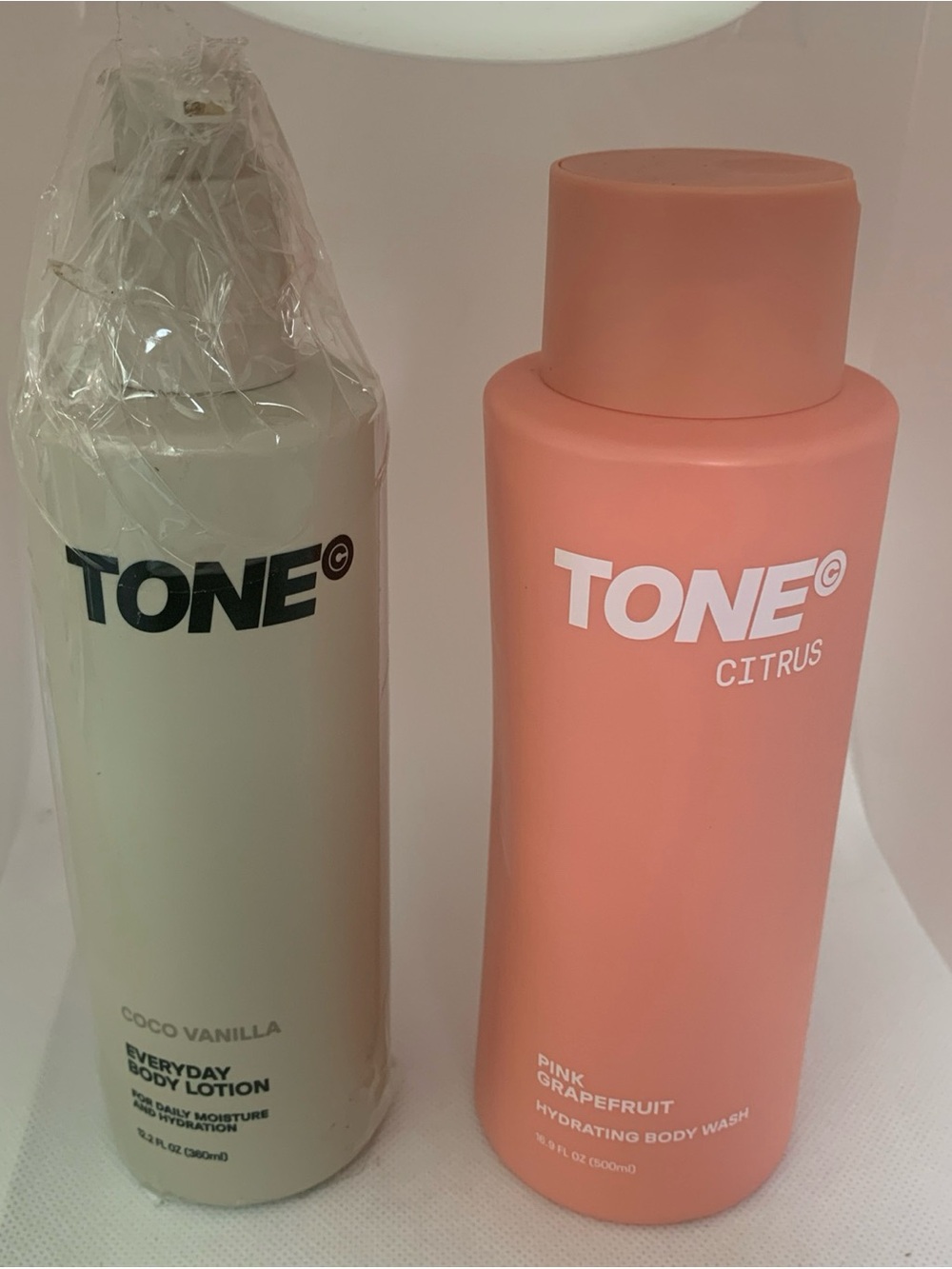 Tone Citrus Pink Grapefruit Hydrating Body Wash & Coco Vanilla Body Lotion New